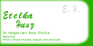 etelka husz business card